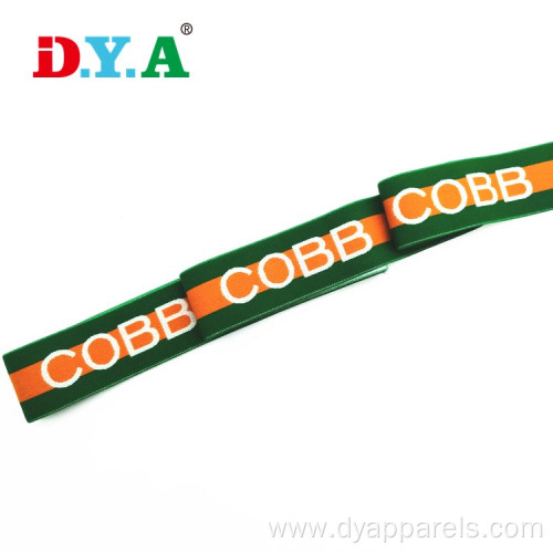 Brand logo elastic band 35mm colorful elastic band